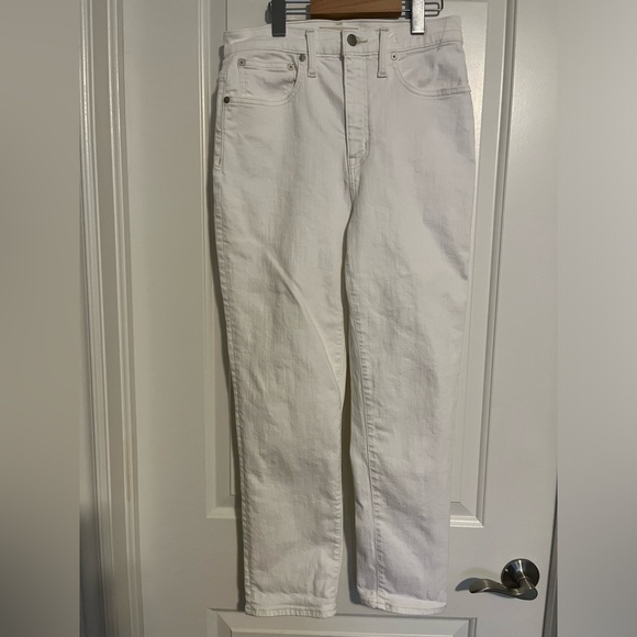 MADEWELL Classic Straight Jean in Tile White. Size 27 - Picture 3 of 9